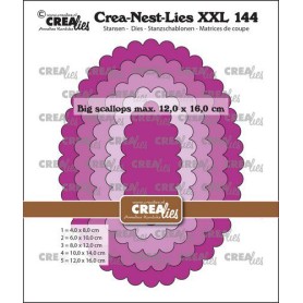 Crealies Crea-Nest-Lies XXL - Große Ovale