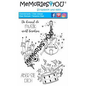 Memories4you Stempel (A6) "Musik"