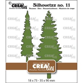 Crealies Silhouettez Nr. 11 - Bäume A CLSH11 35x90mm