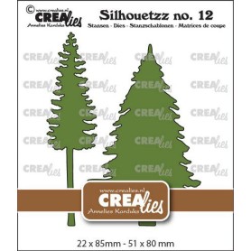 Crealies Silhouettez Nr. 12 - Bäume B CLSH12
