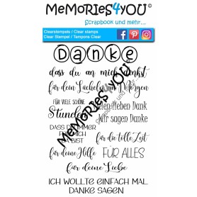 Memories4you Stempel (A6) "Danke"
