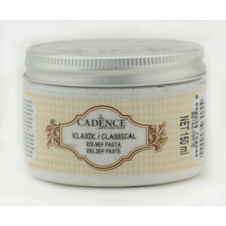 Cadence Classic Reliefpasta Weiß 01 150 ml
