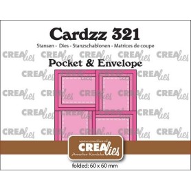Crealies Cardzz Tasche und Umschlag – rechteckig